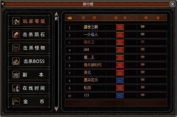 排行榜